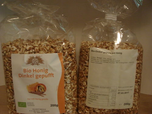 Bio-Honig-Dinkel gepufft 200g
