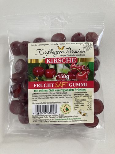 Fruchtgummi Kirsche Kreßberger Premium  150g