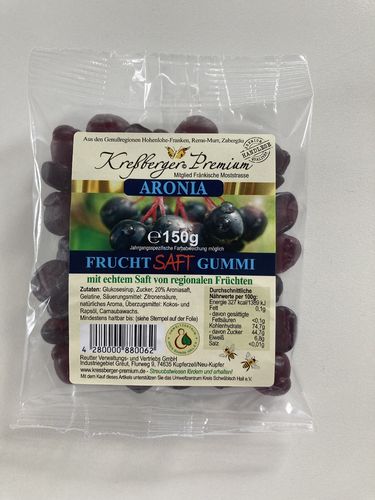 Fruchtgummi Aronia Kreßberger Premium  150g