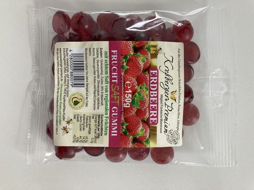 Fruchtgummi Erdbeere Kreßberger Premium  150g